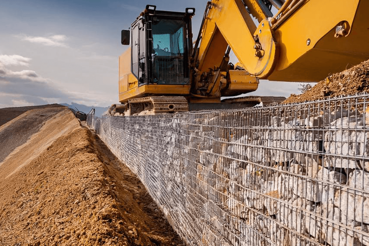 Slope Protection in North-East India & Hilly Himalayan Region with Gabion Box Reinforcement by Sant Wires Ltd, India’s Leading Gabion Manufacturer & Supplier